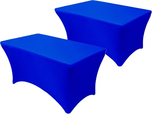 Miniatura 28 de YOUR CHAIR COVERS - Paquete de 2 manteles de mesa elásticos de elastano para mesas rectangulares de 6 pies, 72 pulgadas de largo x 30 pulgadas