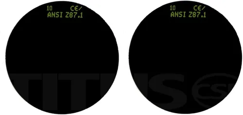 TITUS Lentes de repuesto Copa Tipo C Marco Calidad Industrial Gafas de soldadura UV IR Verde 5 7 8 9 10 11 12 13 o 14 Filtro