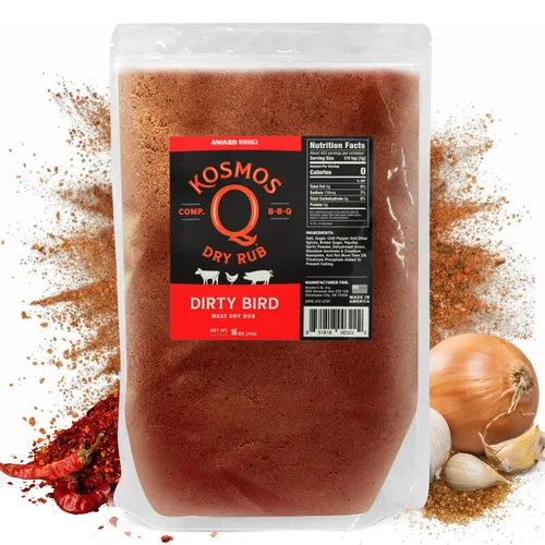 Miniatura 18 de Kosmos Q Funda de vaca Hot BBQ Rub, regalo del día del padre, condimento picante de bistec y pechuga con chile, ajo, cebolla, pimentón y humo