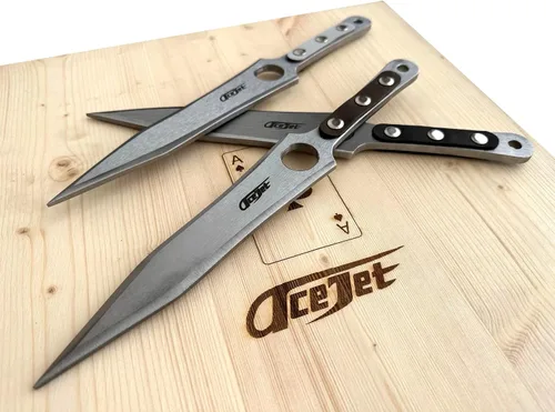 Miniatura 2 de ACEJET MAXIMUS 12" black grip - Cuchillo giratorio para tirar