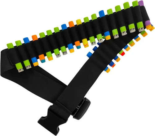 TORMEN Correa de hombro tipo bala para dardos Bandolier, compatible con Nerf Elite Series Kit de cinturón de cuero