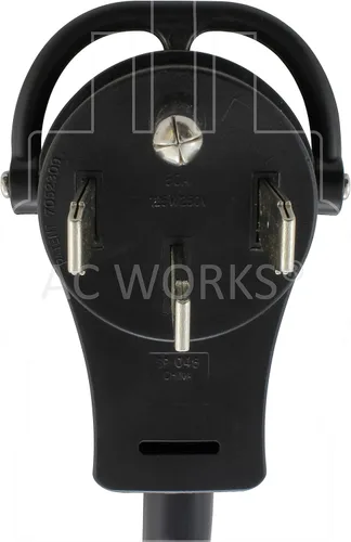 Miniatura 3 de AC WORKS Adaptador de carga EV para uso Tesla (14-50P 4-Prong Gen2 Pigtail-32Amp)