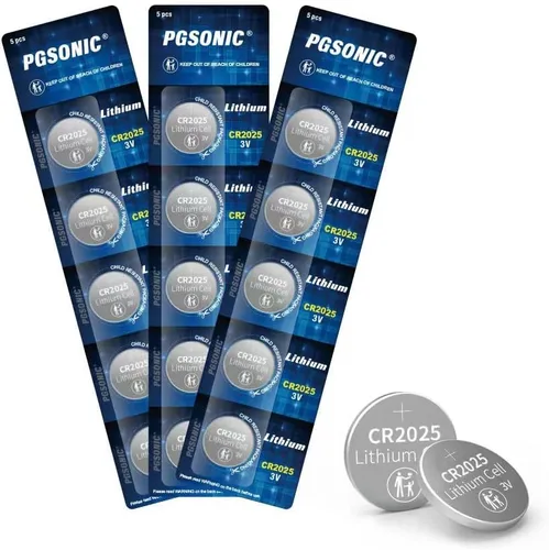 PGSONIC Batería de litio CR2025 3V (15pcs)