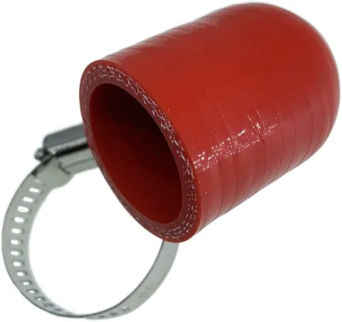 Miniatura 18 de Tapa de Refrigerante de Silicona Reforzada Universal Negra de 1/4" (6.5mm) con Abrazadera para Calentador de Derivación Puerto de Agua al Vacío Kit