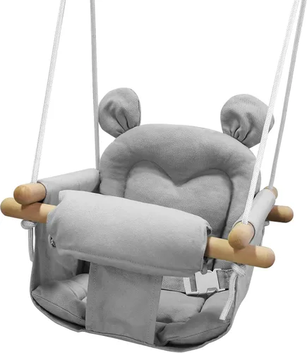 GFU Columpio para bebé, columpios de lona para bebés, columpio seguro para bebés al aire libre, columpio para niños pequeños para interiores,
