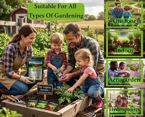 Miniatura 4 de ¡Más de 20,000 semillas! Set de 20 paquetes individuales de semillas de verduras en un paquete de Mylar. Perfecto para plantar y almacenar en tu