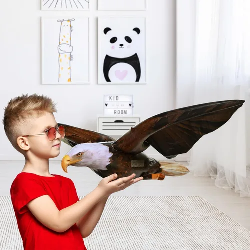 Miniatura 5 de Jet Creations Águila Calva Inflable con 38 Pulgadas de Envergadura, Marrón Oscuro, Figura Realista de Animal Salvaje, Ave Patriótica, Fiestas