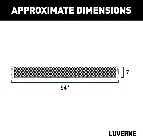 Miniatura 2 de Luverne 415254-400743-0 Kit de flota de estribo de aluminio negro de 54 pulgadas para lado del pasajero, compatible con Sprinter 2500, 3500