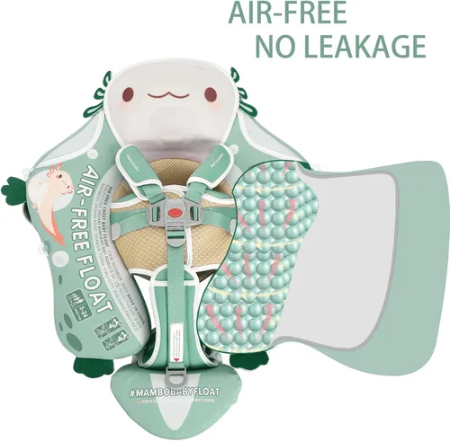 Miniatura 3 de Mambobaby Float Deluxe - Flotador de piscina para bebés: entrenador de natación seguro y cómodo para bebés y niños pequeños, diseño no inflable