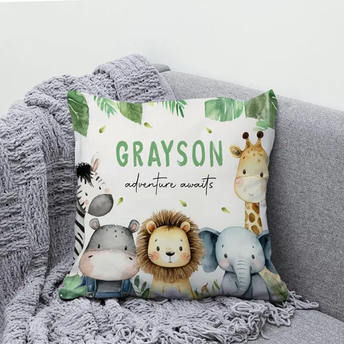Miniatura 5 de Hyturtle Almohada personalizada para niños y niñas (inserto incluido) Regalos - Cojín de guardería - Nuevo regalo para bebé niño niña - Almohada