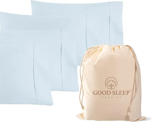 Miniatura 9 de Juego de 4 fundas de almohada estándar de 1000 hilos, 100% algodón egipcio, con algodón de fibra larga y tejido satinado, suaves y sedosas, como