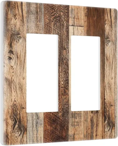 Miniatura 91 de Placa Decorativa de Pared Beige Boho de Mediados de Siglo Sol Abstracto 1-Gang Retro Años 70 Arte Geométrico Moderno con Arco Eléctrico Interruptor