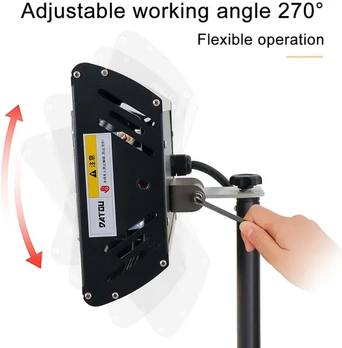 Miniatura 5 de DATOUBOSS Lámpara infrarroja para hornear pintura 2000w secador de secado de onda corta lámpara con soporte