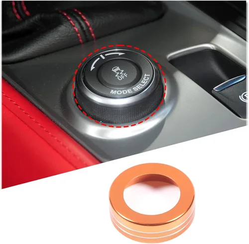 Miniatura 14 de TINKI Anillo decorativo de ajuste de brillo para instrumento de automóvil, para Chevy C7 Corvette 2014-2019, accesorios interiores