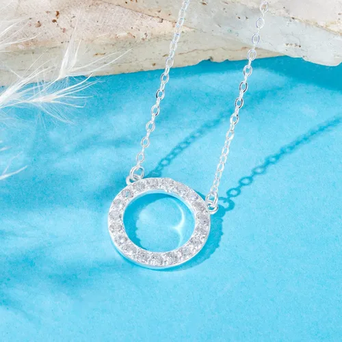 Miniatura 9 de Collar para mujeres y niñas, collar de círculos de plata de ley, collar de fuerza de coraje, guerreros, ideas de regalos