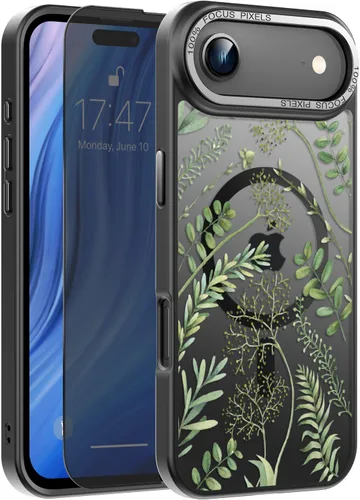 Miniatura 136 de Goodon Funda para iPhone 17 Pro con protector de pantalla de privacidad, compatible con Magsafe, a prueba de golpes, translúcida mate, bonita funda