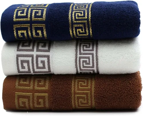 Vivona 1,407.5 in toallas de mano decorativas de algodón, toallas de mano elegantes bordadas, toallas de mano para baño, toallas de algodón (Color: