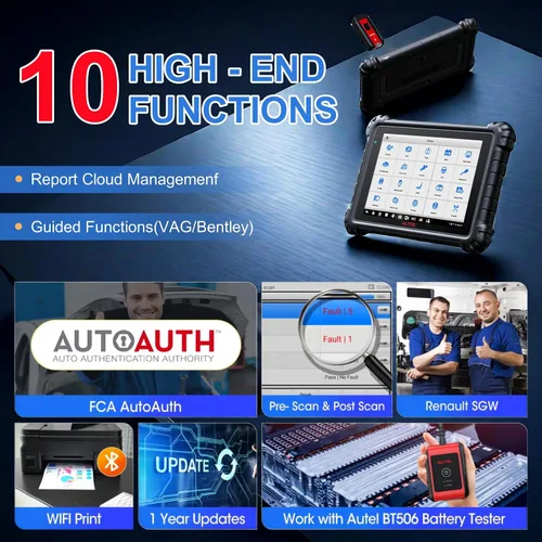 Miniatura 7 de Autel Escáner de diagnóstico MaxiSys MS906 Pro OBD2, codificación ECU, más de 3000 pruebas activas, servicio de más de 40 años, herramienta