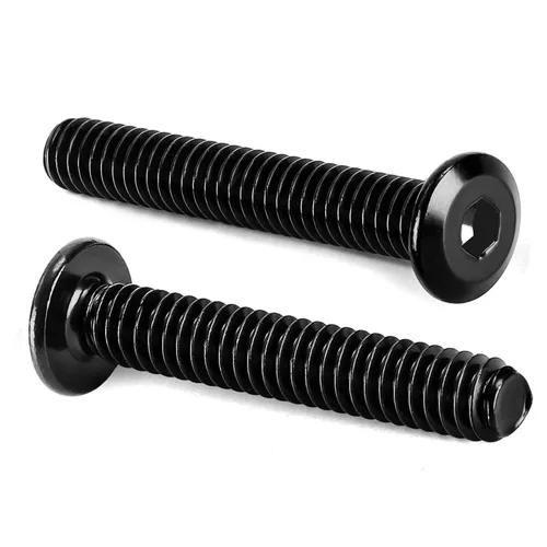 Tornillos avellanados de cabeza plana M8-0.049 x 1.575 in para muebles, silla, mesa, escritorio, cuna, acero al carbono, óxido negro, totalmente