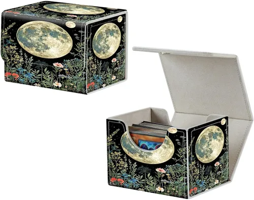 Miniatura 23 de MTG Commander - Caja de cartas intercambiables, más de 100 tarjetas con funda con funda de piel sintética, caja de almacenamiento de tarjetas