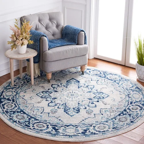 Miniatura 11 de SAFAVIEH Tulum Collection - Alfombra para pasillo, 2 x 9 pies, diseño de medallón, no desprende pelusa y fácil de limpiar, ideal para sala de estar