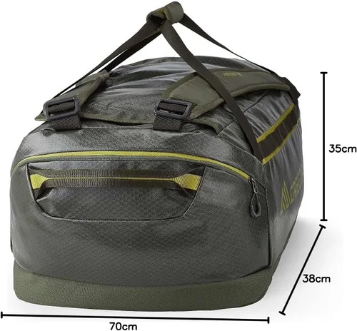 Miniatura 29 de Gregory Alpaca - Bolsa de lona resistente al agua para viajes de aventura y equipo con cubo de embalaje incluido, Negro obsidiana, 100L