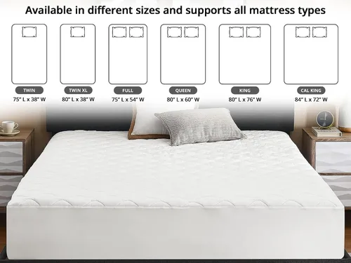 Miniatura 9 de Classic Brands: Defend-A-Bed protector acolchado e impermeable para colchón.