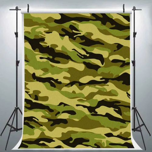 Telones de fondo de camuflaje militar para fotografía 6x9FT camuflaje verde militar fondos fotográficos fotomatón estudio accesorios LUGE053