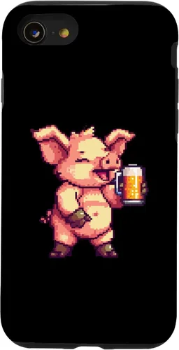 Miniatura 13 de iPhone 12 mini Pig Beer Party Comic Gamer Case