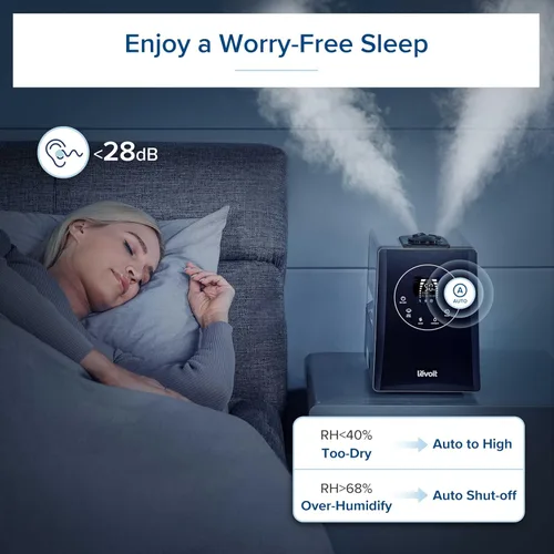 Miniatura 5 de LEVOIT LV600HH - Humidificador ultrasónico de rociada cálida y fría de 6L, humidificación rápida para dormitorio grande, difusor de aceite esencial