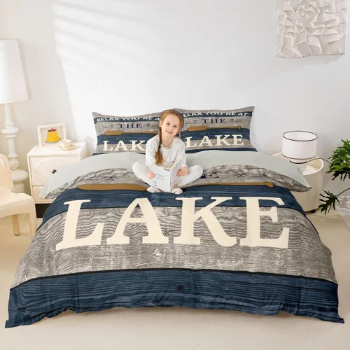 Miniatura 11 de Erosebridal Funda de edredón de ancla náutica, juego de ropa de cama con brújula oceánica, tamaño individual para niños, adolescentes, adultos