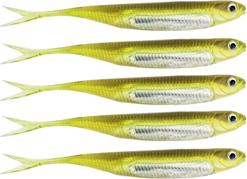 Miniatura 25 de QualyQualy Cebo de plástico suave Swimbait Paddle Tail Shad Lure Soft Bass Shad Bait Shad Minnow Paddle Tail Cebo de natación para Bass Trucha 2#