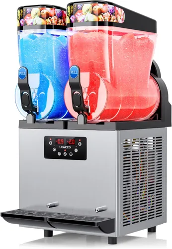 Leacco Máquina comercial del granizado, acero inoxidable congelado 110V del fabricante del granizado del batido de la máquina de Margarita de la