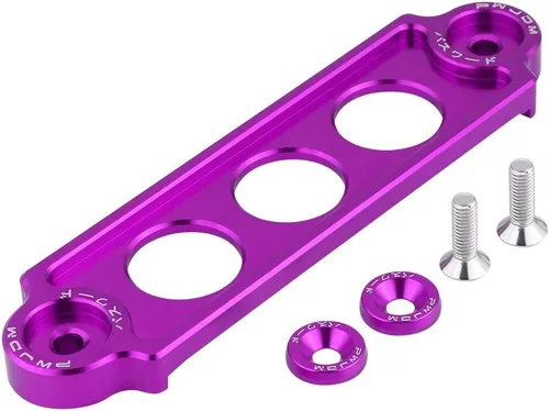 Miniatura 10 de Fydun Soporte de amarre de batería, batería de carreras de coches, soporte de sujeción de bloqueo anodizado para Honda Civic/CRX 1988-2000 (negro)