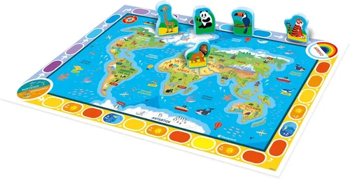 Miniatura 6 de Clementoni Sapientino 17730 - Mi primer mapa del mundo, juego educativo interactivo para niños de 3 a 6 años, para descubrir animales y continentes