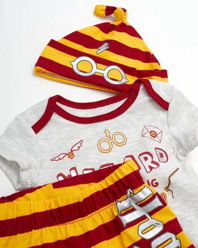 Miniatura 2 de Harry Potter baby-boys Bodysuit Jogger Pants Beanie Cap