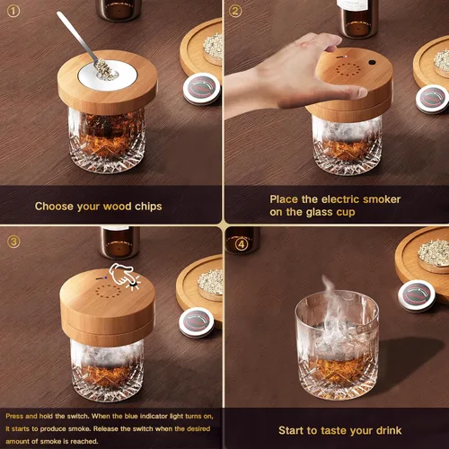 Miniatura 7 de Kit de ahumador de whisky eléctrico