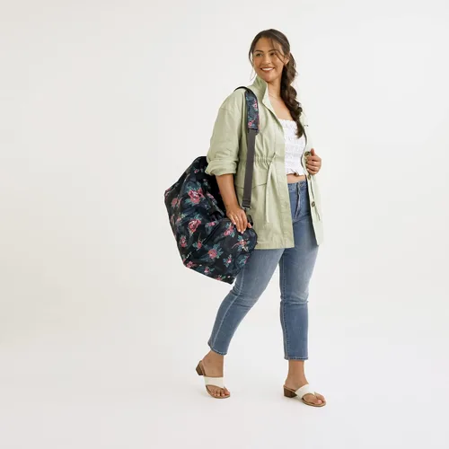 Miniatura 4 de Vera Bradley Women's Recycled Lighten Up Reactive Travel Duffle Bag