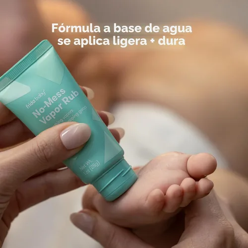Miniatura 3 de Frida Baby Ungüento de Vapor Sin Desorden, Ungüento de Vapor para Bebé para Pecho, Cuello, Espalda + Pies, No Medicado, Sin Petróleo, Tubo Aplicador