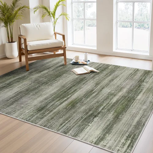Miniatura 13 de PADOOR Alfombra moderna abstracta para entrada, alfombra lavable de 2 x 3 pulgadas, antideslizante, ultra suave, de pelo bajo, para puerta
