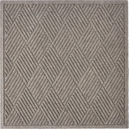 Miniatura 10 de Hudson Exchange (35 x 35 pulgadas, carbón) Waterhog Diamond Fashion Tapete cuadrado para piso Carbón vegetal