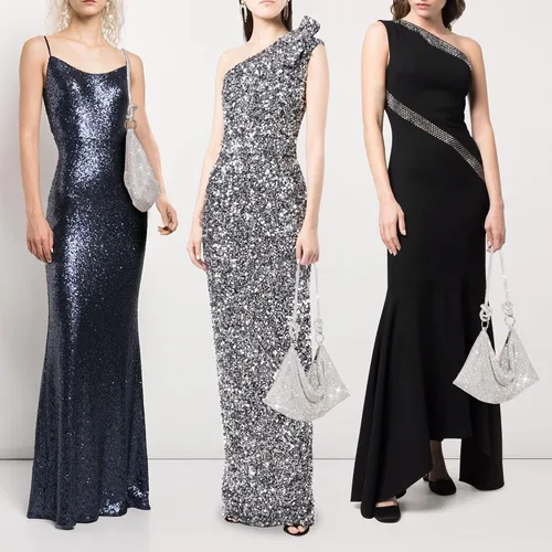 Miniatura 4 de WLLWOO WLLWOO Bolsos de mano con diamantes de imitación para mujer, bolsos de noche elegantes, bolsos cruzados brillantes para fiesta, club, boda