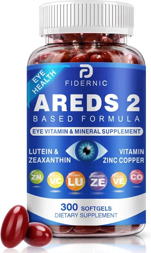 Miniatura 9 de Suplemento de vitaminas y minerales para ojos AREDS 2 — Suplemento de luteína y zeaxantina, vitamina C y E, zinc y cobre para protección contra