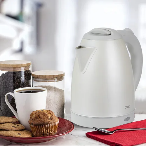 Miniatura 5 de COOK WITH COLOR Hervidor Eléctrico - Hervido Rápido, Diseño Elegante y Características de Seguridad - Ideal para Uso Rápido y Fácil, Acero Crema