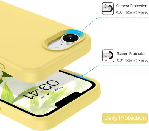 Miniatura 180 de GUAGUA Funda compatible con iPhone 17 Pro Max de 6.9 pulgadas, silicona líquida, goma de gel suave, delgada, forro de microfibra delgada