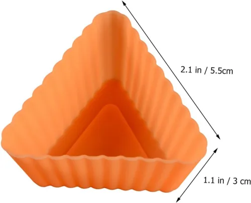 Miniatura 2 de Ciieeo 20 piezas de taza triangular para muffins, tazas de postre, moldes de pastelería, moldes para magdalenas, moldes para hornear bricolaje