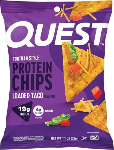 Miniatura 14 de Quest Tortilla Style - Paquete variado de chips de proteína, chile lima, queso nacho, tacos cargados, 12
