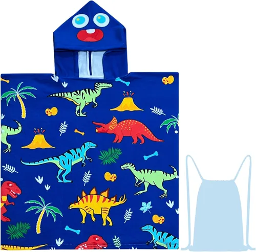 Miniatura 12 de NovForth Toalla de Playa para Niños y Niñas, Envoltorio de Toalla de Baño con Capucha de Cocodrilo, Toalla de Piscina para Niños Pequeños con Capucha