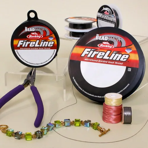 Miniatura 7 de The Beadsmith Fireline by Berkley - Hilo trenzado microfusionado - Prueba de 4 libras, diámetro de 005"/.12mm, carrete de 50 yardas, color cristal