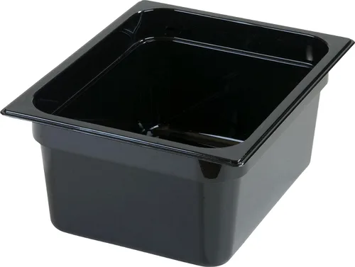Miniatura 12 de Carlisle FoodService Products StorPlus Contenedor de almacenamiento de alimentos, bandeja de alimentos de tamaño medio para servir y almacenar Negro